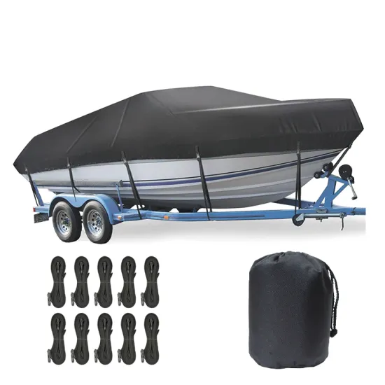 Durable Heavy-Duty Polyester UV-Proof Waterproof Boat Cover for Full Scale Protection