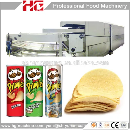 High capacity gas Pringles potato chips production line