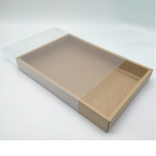 Frosted PVC Sleeve Sliding Box Kraft Paper Boxes