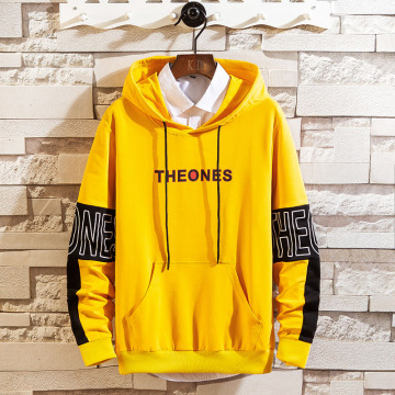 Fashion polyester cotton hooded sweatshirt for men