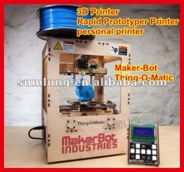 3d printer Maker-Bot Thing O Matic rapid prototyping printer personal desktop printer model/art works 3 dimension printer