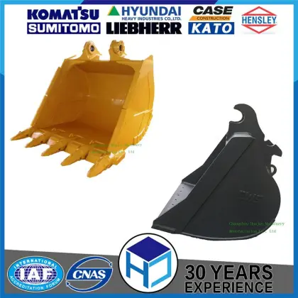 Excavator attachment of heavy excavator bucket