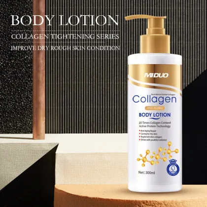 MIDUO OEM 300ML Snail Organic Diamond Glow Whitening Body Lotion