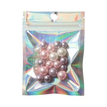 Polyester aluminum foil holographic packaging zipper bag
