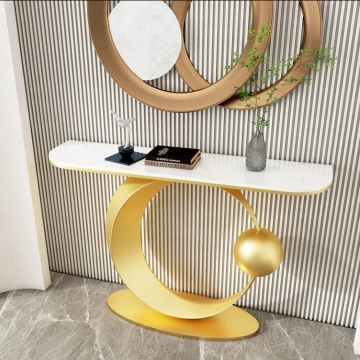 Nordic Modern Style Narrow Entryway Console Table for Luxury Decor