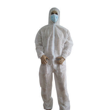 Coveralls with elastic in ankles and cuffs