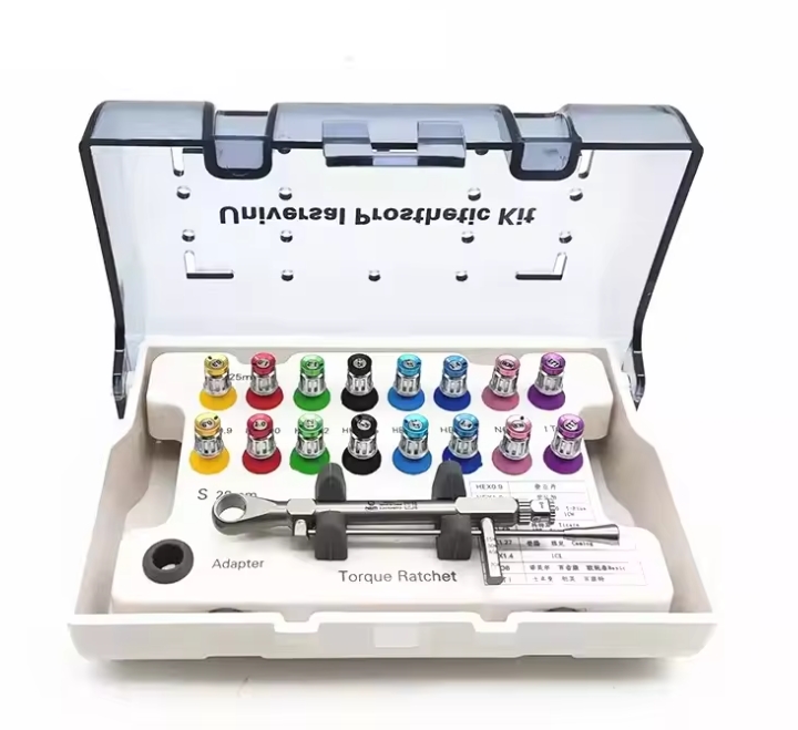 Llave de implante de torque del kit de protésico universal dental