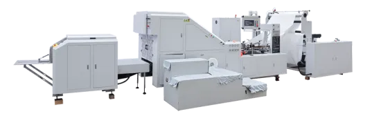 Semi-automatic High-speed Square Bottom Paper Bag Machine