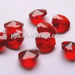 octagon crystal beads, glass beads