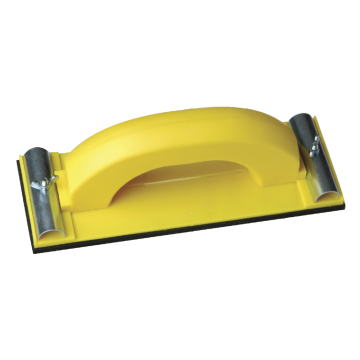 Plastic hande hand sander with sand paper