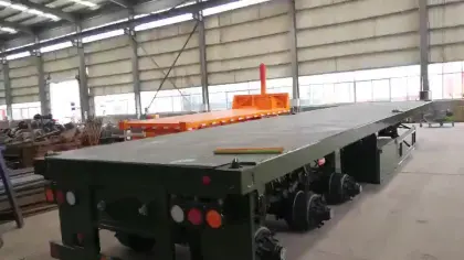 steel utility forest lumbering logging semi trailer