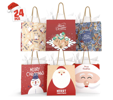 Sac en papier à motif différent