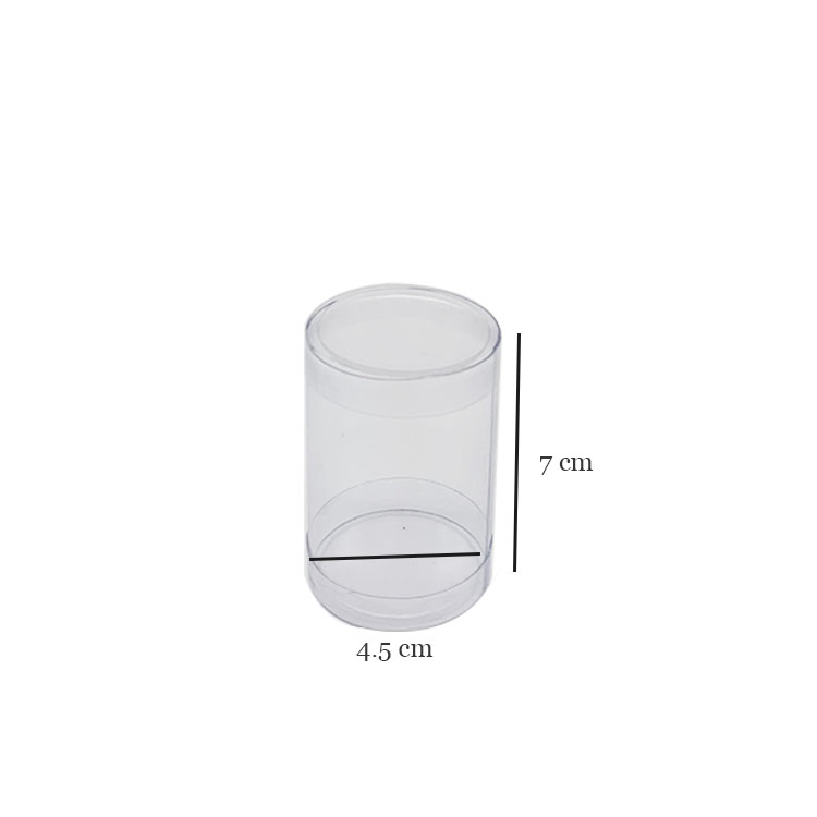 Custom transparent plastic PVC cylinder display box