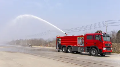 HOWO 18 Ton Foam Fire Fighting Apparatus Truck