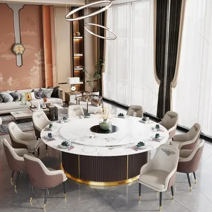 Commercial marble electric dining table