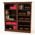 American Style Wooden Double Bookshelf