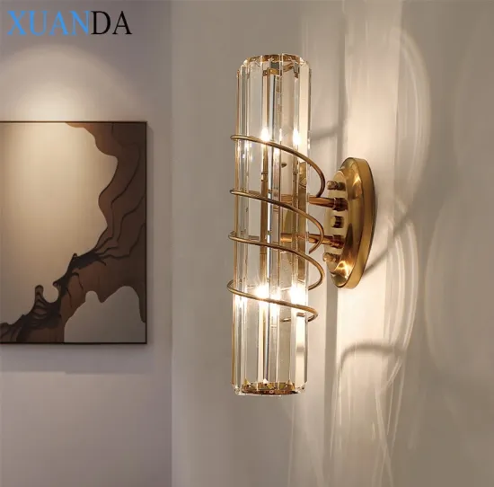 Brass Color Crystal Nordic Style Luxury Wall Lamp for Corridor, Office, and Home Decor