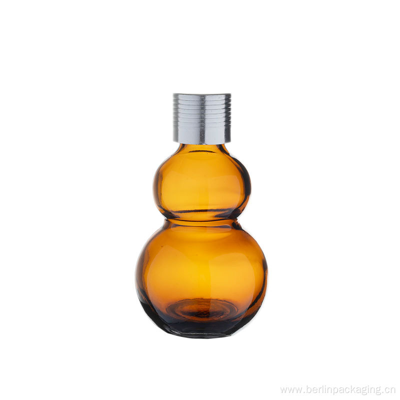 Gourd Shaped Glass Bottle