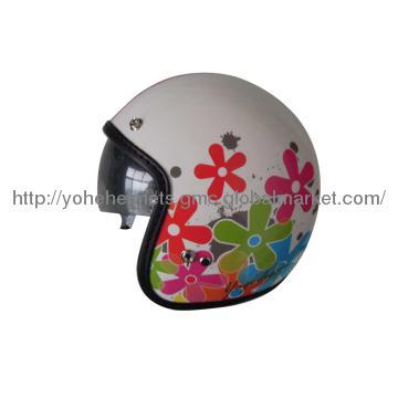 YOHE Open Face Helmet with Visor