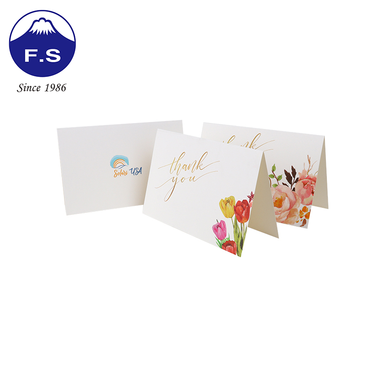 Colorful Printing Recycled Festival Thank You Card