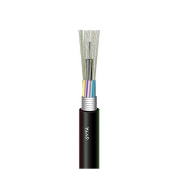 96 Cores GYTA Armored Tape FBT Loose Tube Outdoor Fiber Optic Cable with Water-Blocking Tape