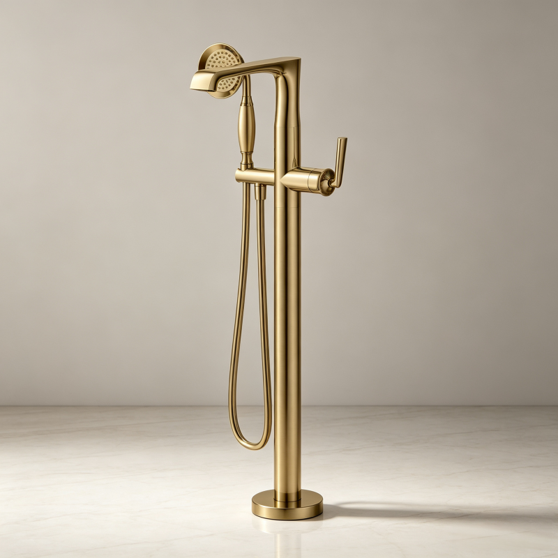 free standing bath and shower