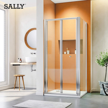 Салли 5-мм стеклянная двухпрофильная дверь для душа в ванной комнате