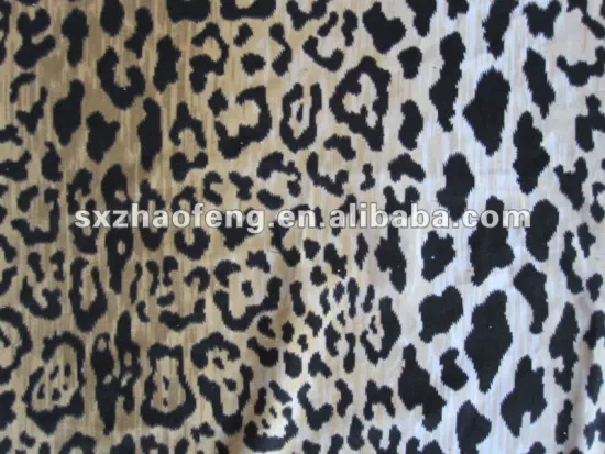 100%cotton printed velvet fabric