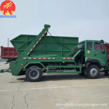 Sinotruck Howo 4X4 10cbm Skip Loader Garbage Container Truck