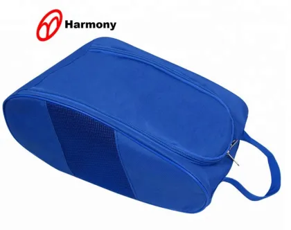 2018 Travel Zipper Fashion New blue durable 600D designer shoe bags