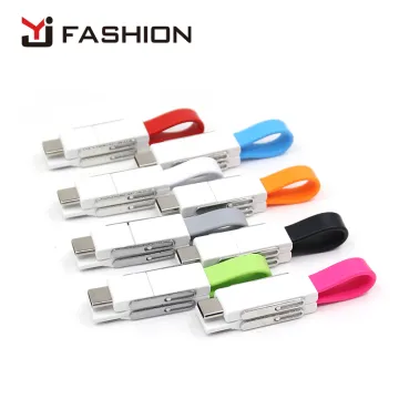 Yijiashishang 2019 New design 4 in 1 Keychain USB Cable with OTG function Mobile Phone Chargers Cable For Android,IOS,USB C(Type C)