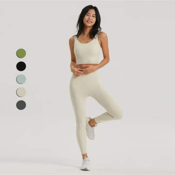 Custom Logo Women's Yoga Set: Sexy 2-Piece Activewear for Fitness, Gym, and Workouts