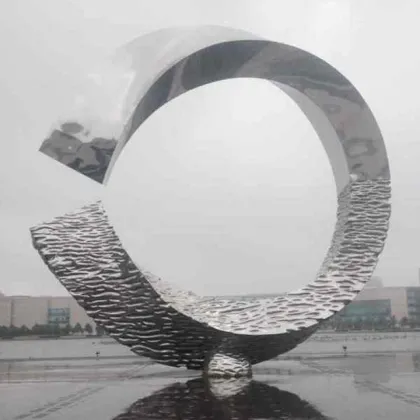 Art modern outdoor decoration large stainless steel sculpture art works