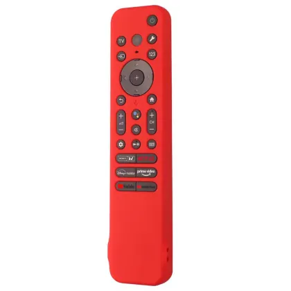 Sony Remote Control Protective Silicone Case - Anti-Slip Sleeve & Lanyard for RMF-TX810U TX811U TX910U