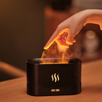 Professional Home LED Colorful Flame Humidifier & Essential Oil Diffuser
