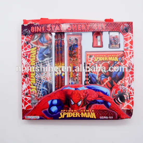 8 in 1 stationery set , kids stationery set , children funny stationery box