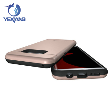 Yexiang New Arrival shockproof combo case for Samsung galaxy S8 edge with card solt