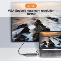 Station d'accueil USB-C portable avec double HDMI VGA