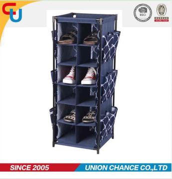 600D polyester bedside bedstand foldable storage shoe rack organizer
