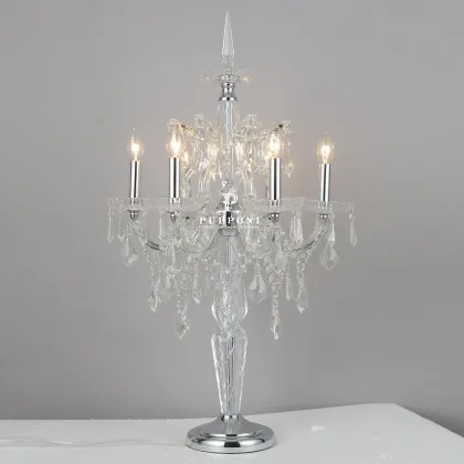 Cristallo European Crystal Table Lamp - Luxury Living Room Lighting