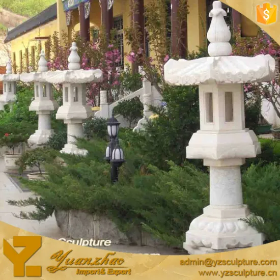 Carved Stone Lanterns for garden decoration
