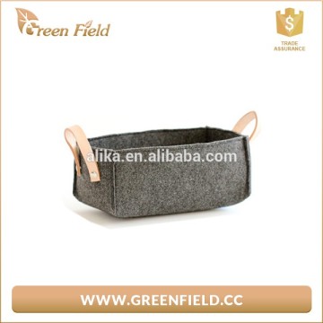 China Supplier hot sale felt fabric storage basket/bag for household and outdoor using eco friendly
