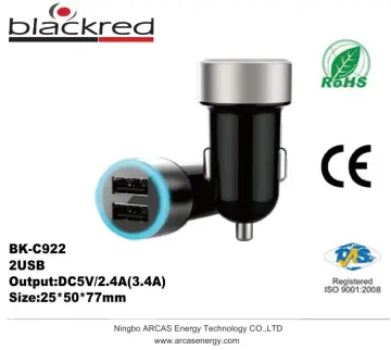Newest Design 5V 2.4A USB Car Charger, 2 usb car charger, emergency car battery charger 3100MA cell phone car charger