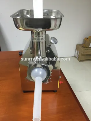 Meat grinder S/S body gears of meat grinder capacity 120kg/h stainless steel manual meat grinder for CE (SY-MM12 SUNRRY)