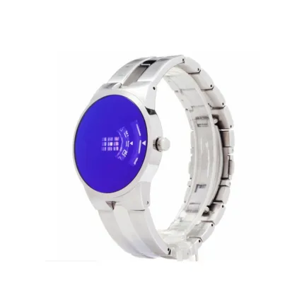 Japanese Quartz Watch with Disc Dial LED Watch