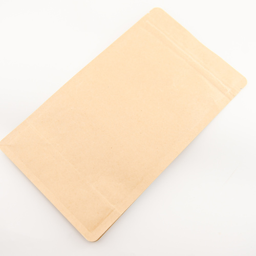Bolsa kraft stand up com janela de visualização central