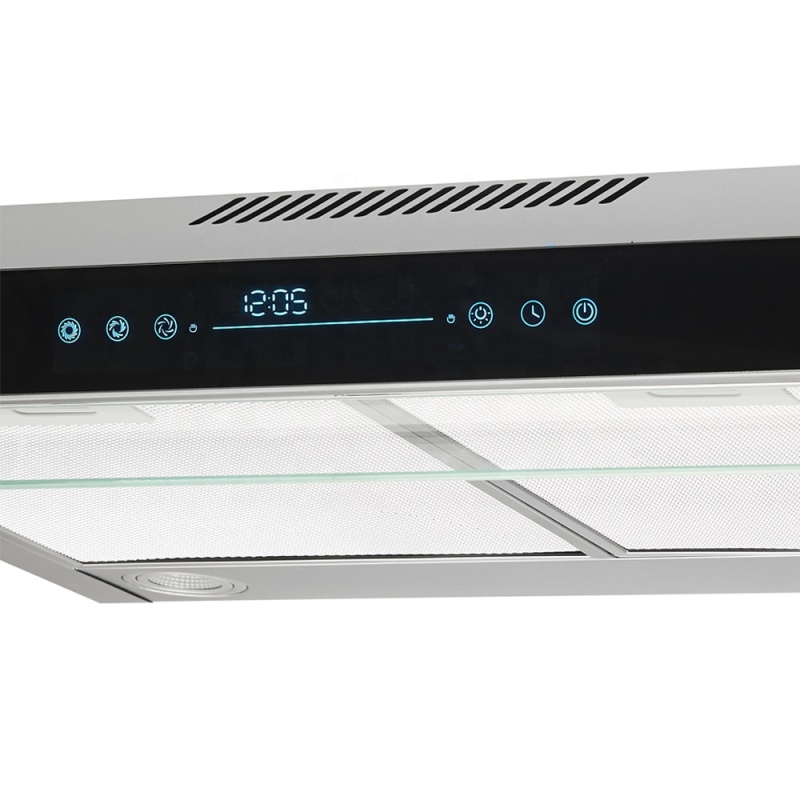 3 Speed Controller Chimney Kitchen Deep Drawer Kitchen Exhaust Smoke Slim Design Powerful Suction Under Cabinet Range Hood
