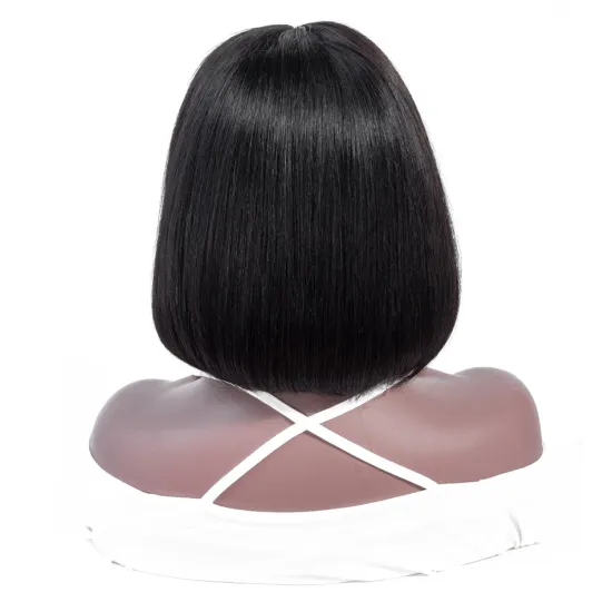 Yeswigs Hot Selling Brazilian Human Hair Virgin Lace Front Wig 13*4 Short Bob Style Straight Hair Brazilian Wigs Bleached Knots