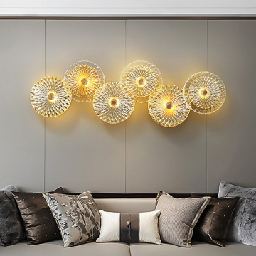 Colored Glass Wall Lamp for Living Room Stairs