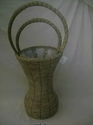 wicker flower basket